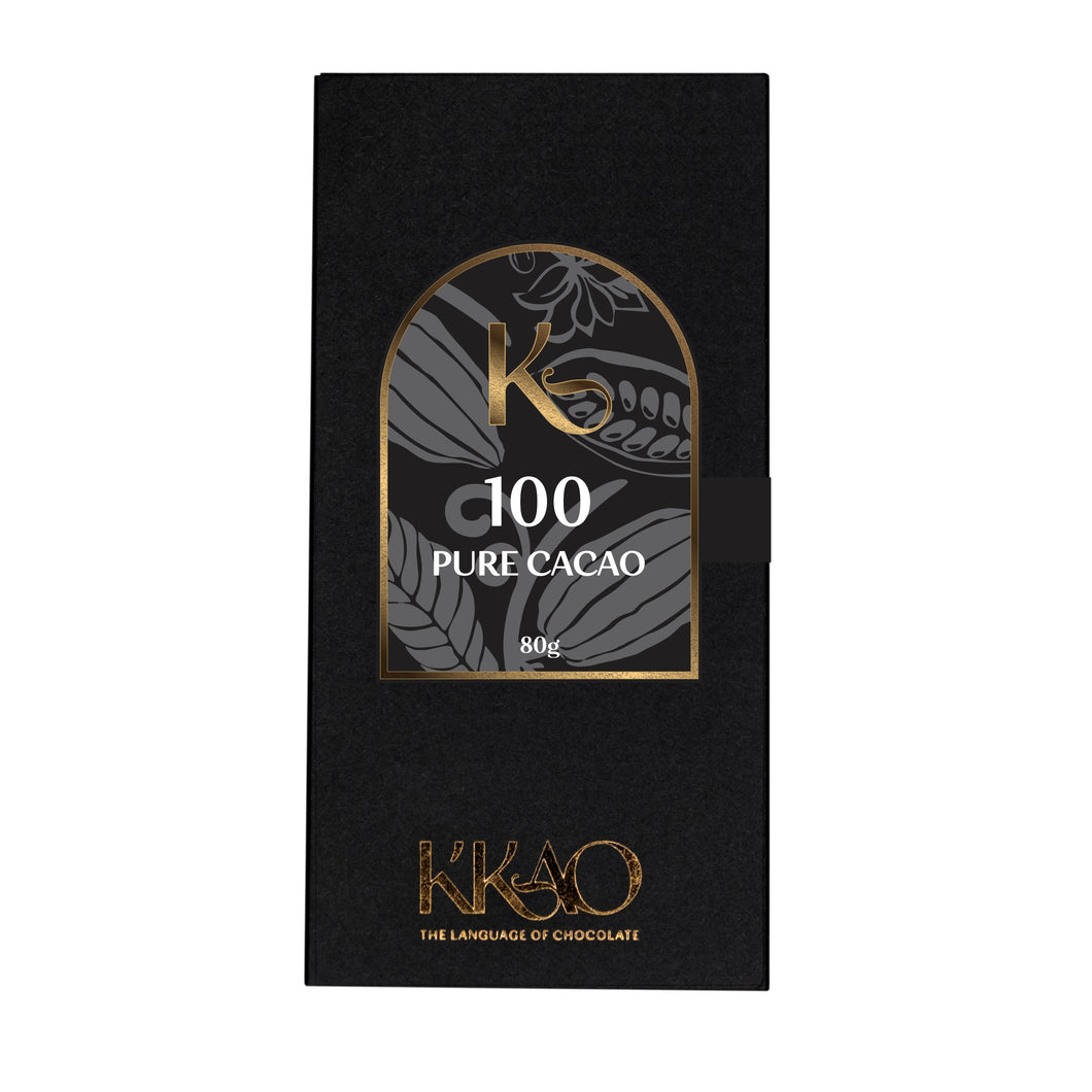 K'KAO 100% DARK CHOCOLATE