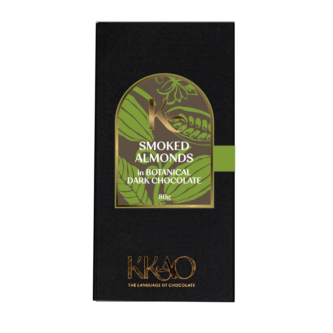 K'KAO BOTANICAL SPICED DARK CHOCOLATE WITH SMOKED ALMONDS