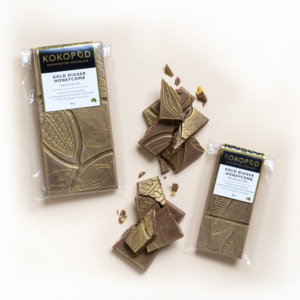 KOKOPOD Mini Gold Digger Honeycomb Milk Chocolate