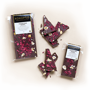 KOKOPOD Mini Vegan Red Hazel Dark Chocolate