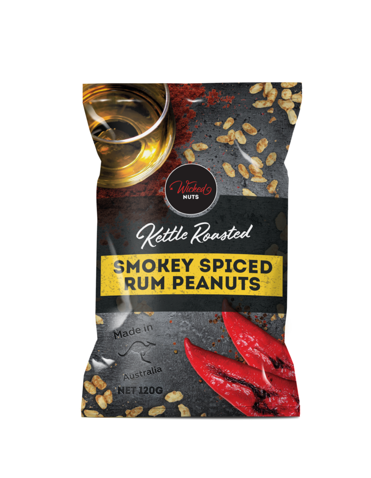 Wicked Nuts Smokey Spiced Rum Peanuts