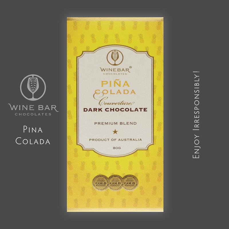 Wine Bar Chocolates Pina Colada Dark Chocolate