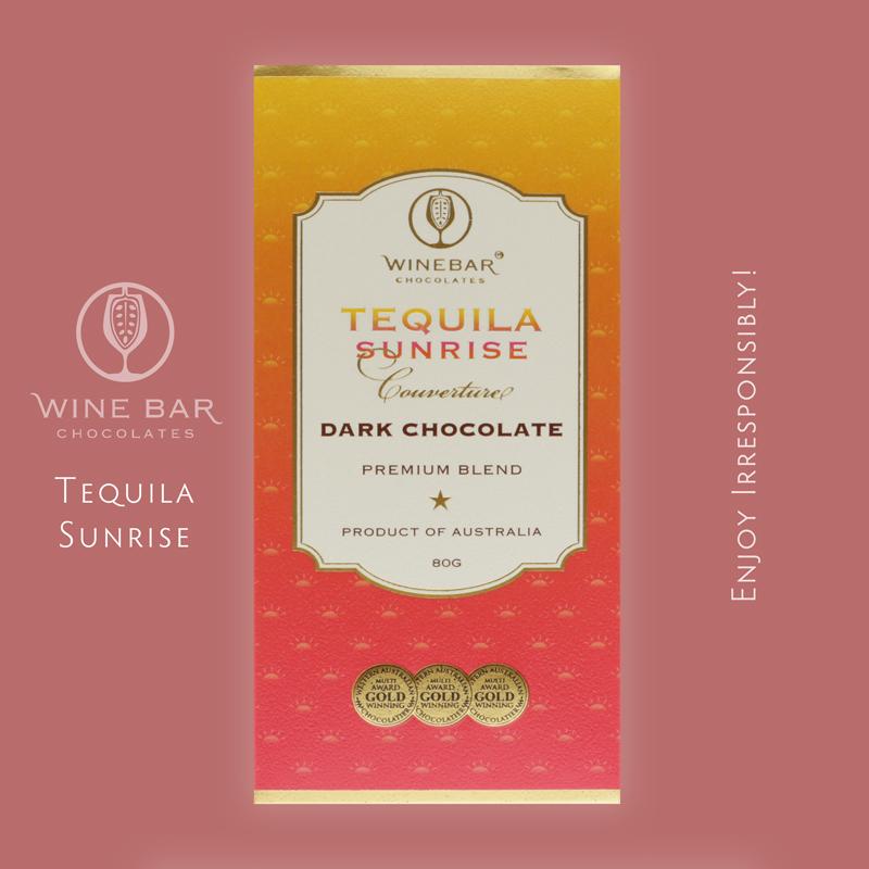 Wine Bar Chocolates Tequila Sunrise Dark Chocolate