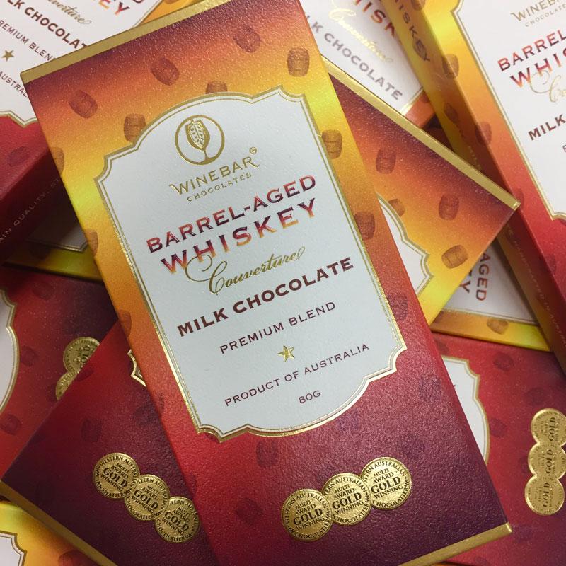 Wine Bar Chocolates Whiskey Infused Milk Chocolate